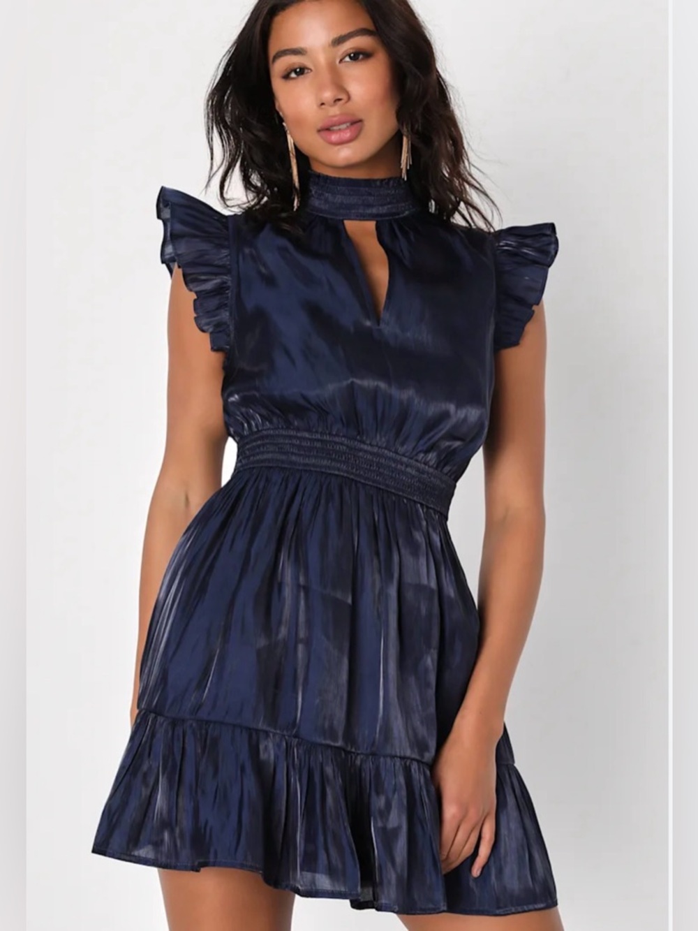 NWT Lulu’s Sheen You Across The Room Graduation Dress Size Small